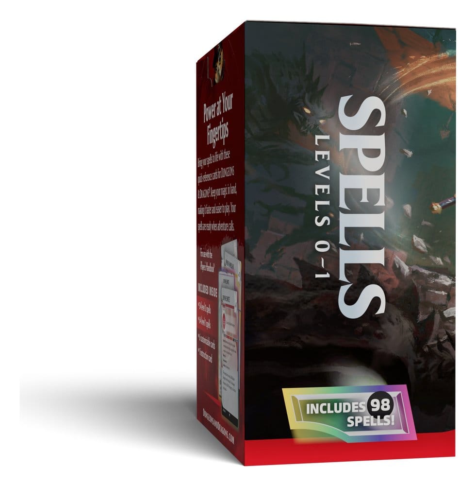 Dungeons & Dragons RPG Reference Cards: Spells (Levels 0-1) *English Version*