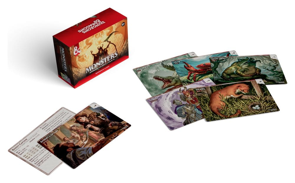 Dungeons & Dragons RPG Reference Cards: Monsters (Animals and NPCs) *English Version*
