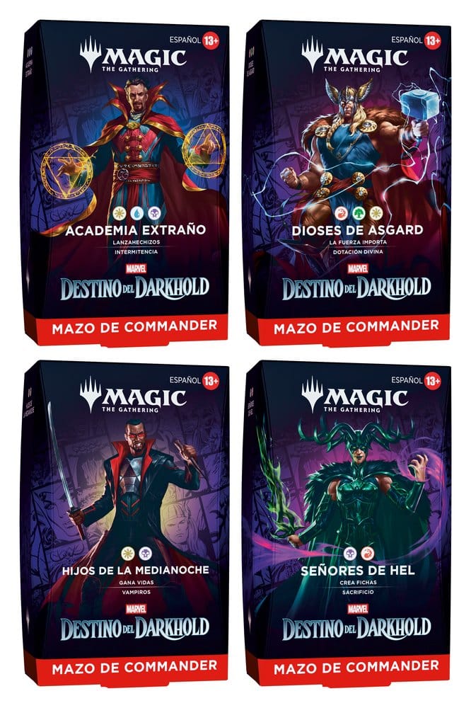 Magic the Gathering Marvel: Destino del Darkhold Commander Decks Case (4) spanish