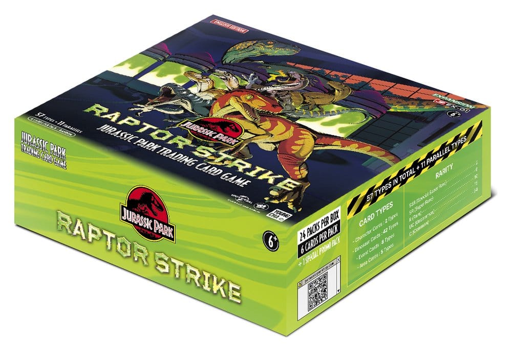 Jurassic Park TCG Raptor Strike Booster Packs Display (24) *English Version*