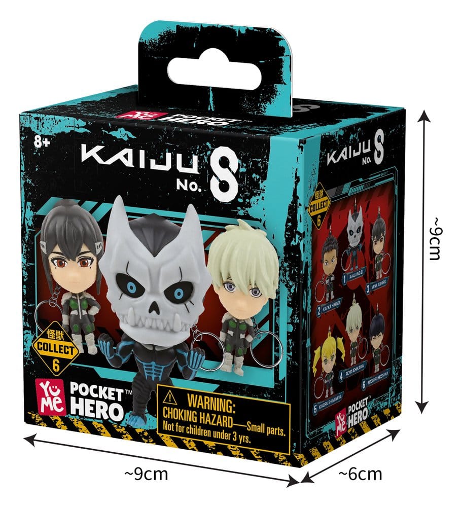 Kaiju No. 8 Pocket Hero Keychain Series 1 Blind Box Display (12)