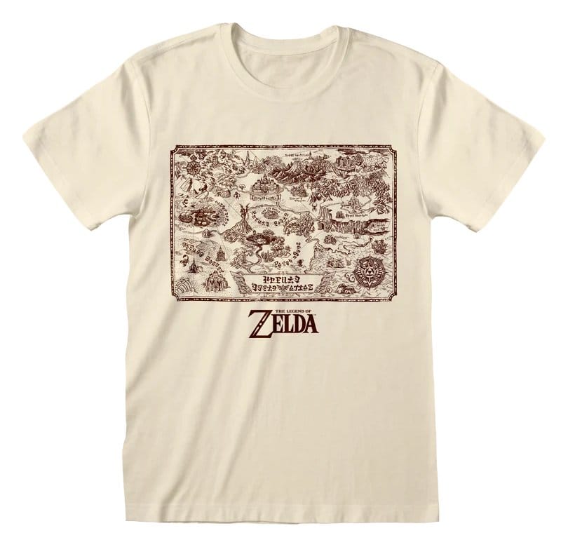 The Legend of Zelda T-Shirt Map Of Kingdom Size L
