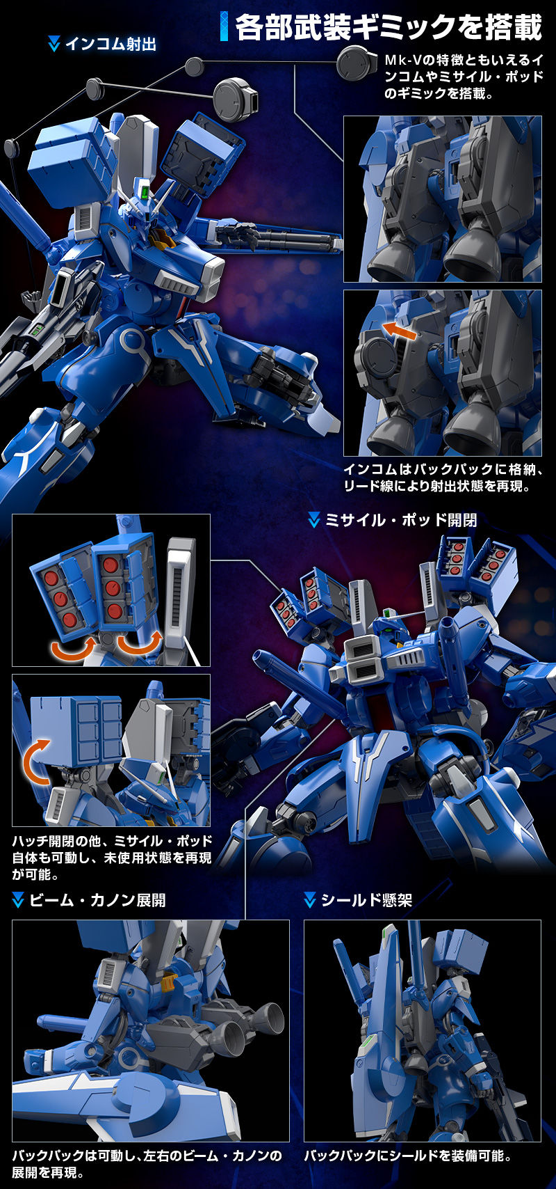 MG ORX-013 Gundam Mk-V - P-Bandai 1/100