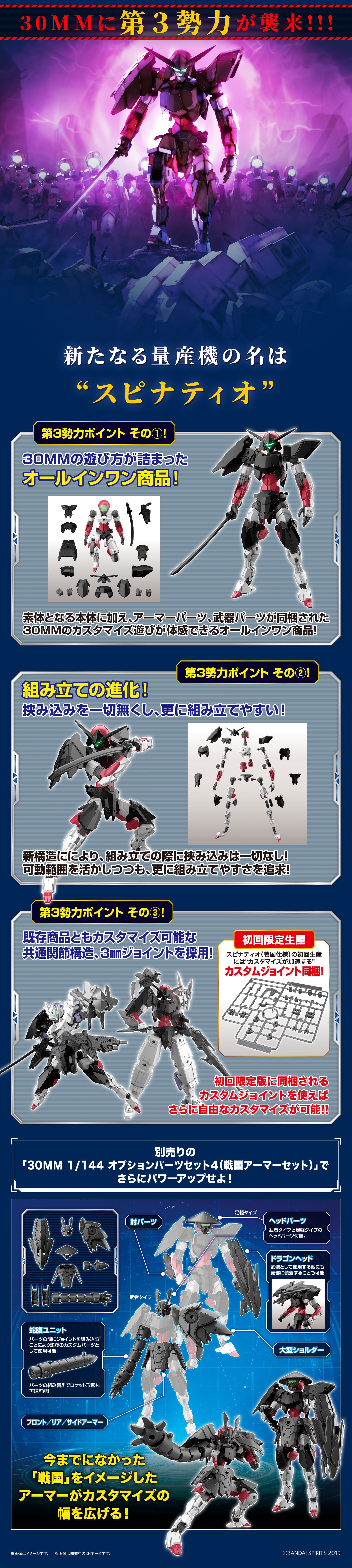 30MM EXM-A9N SPINATIO [Sengoku Type] 1/144