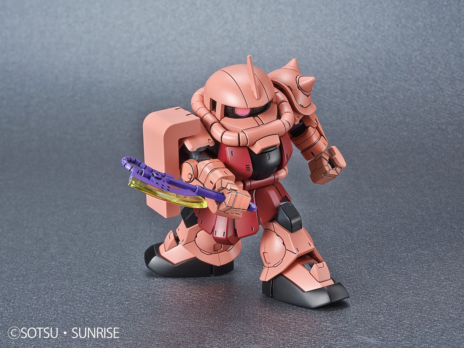 SD Gundam Cross Silhouette -MS-06S Zaku II Rød - gundam-store.dk