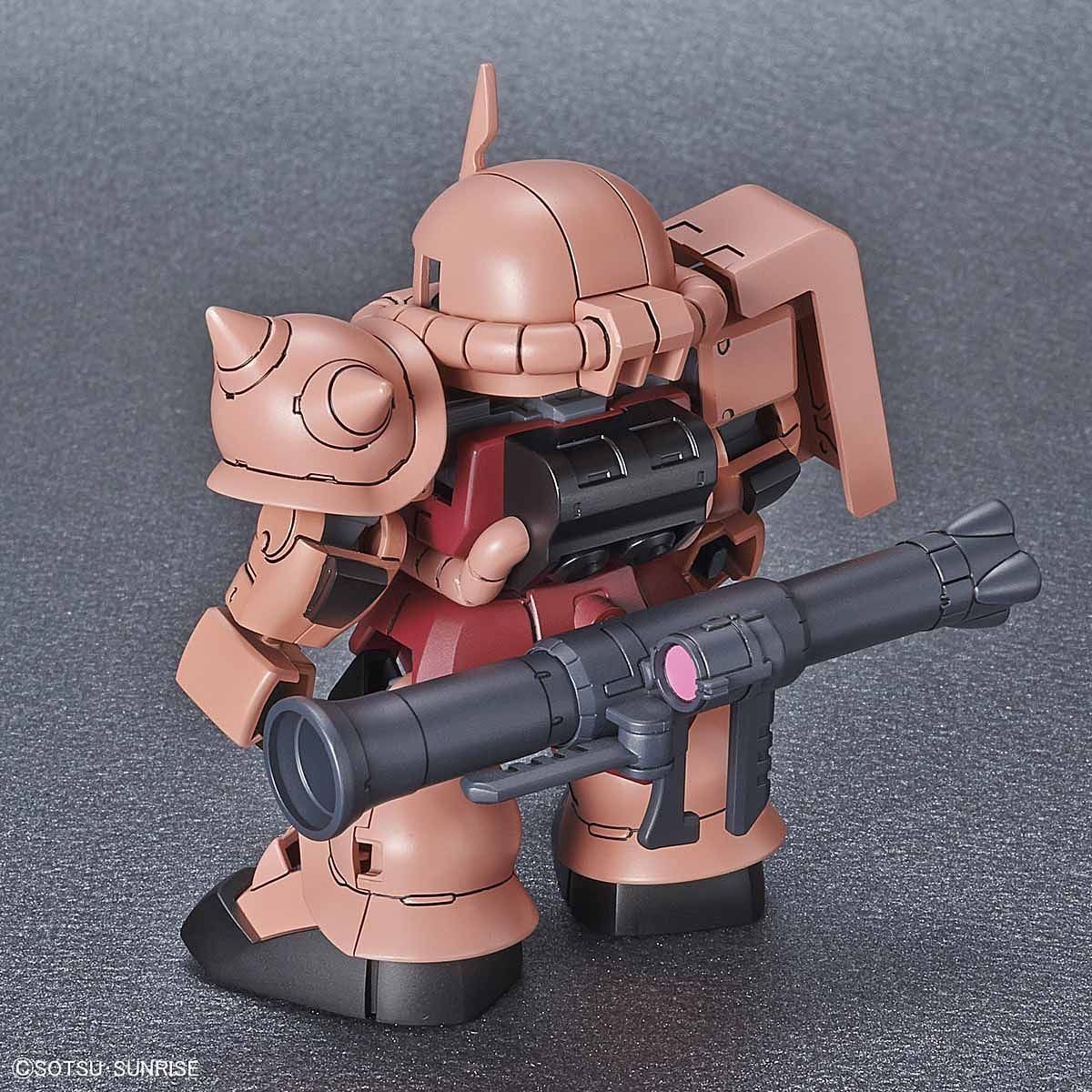 SD Gundam Cross Silhouette -MS-06S Zaku II Rød - gundam-store.dk