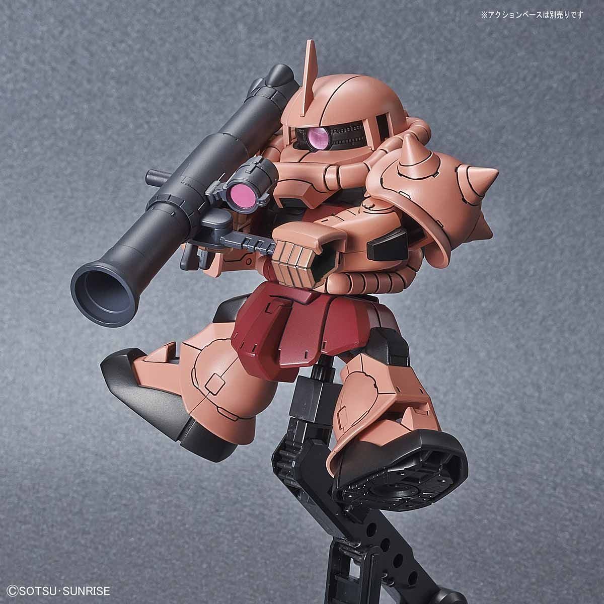 SD Gundam Cross Silhouette -MS-06S Zaku II Rød - gundam-store.dk