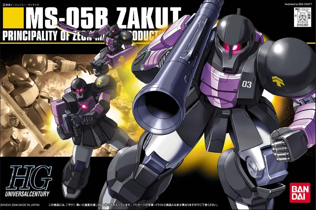 HG MS-05B Zaku I (Black Tri-Star) 1/144