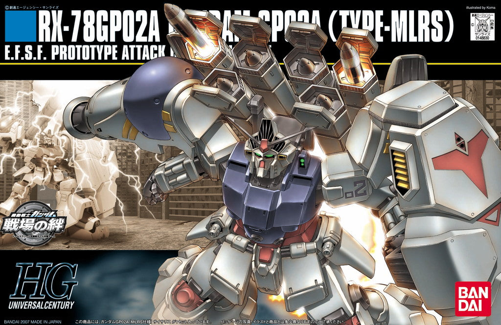 HG UC RX-78GP02A Gundam GP02A (Type-MLRS) 1/144