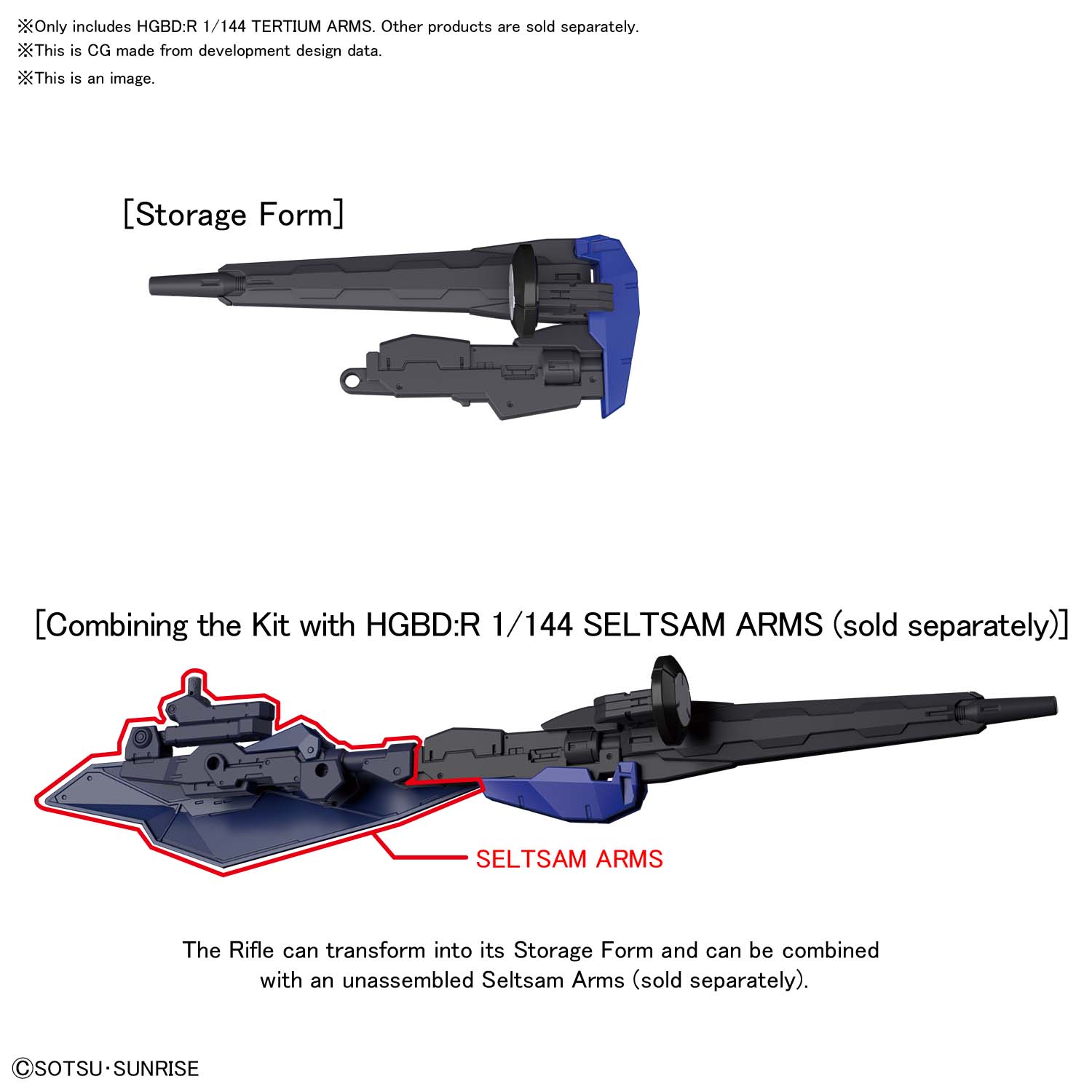 HG Tertium Arms 1/144