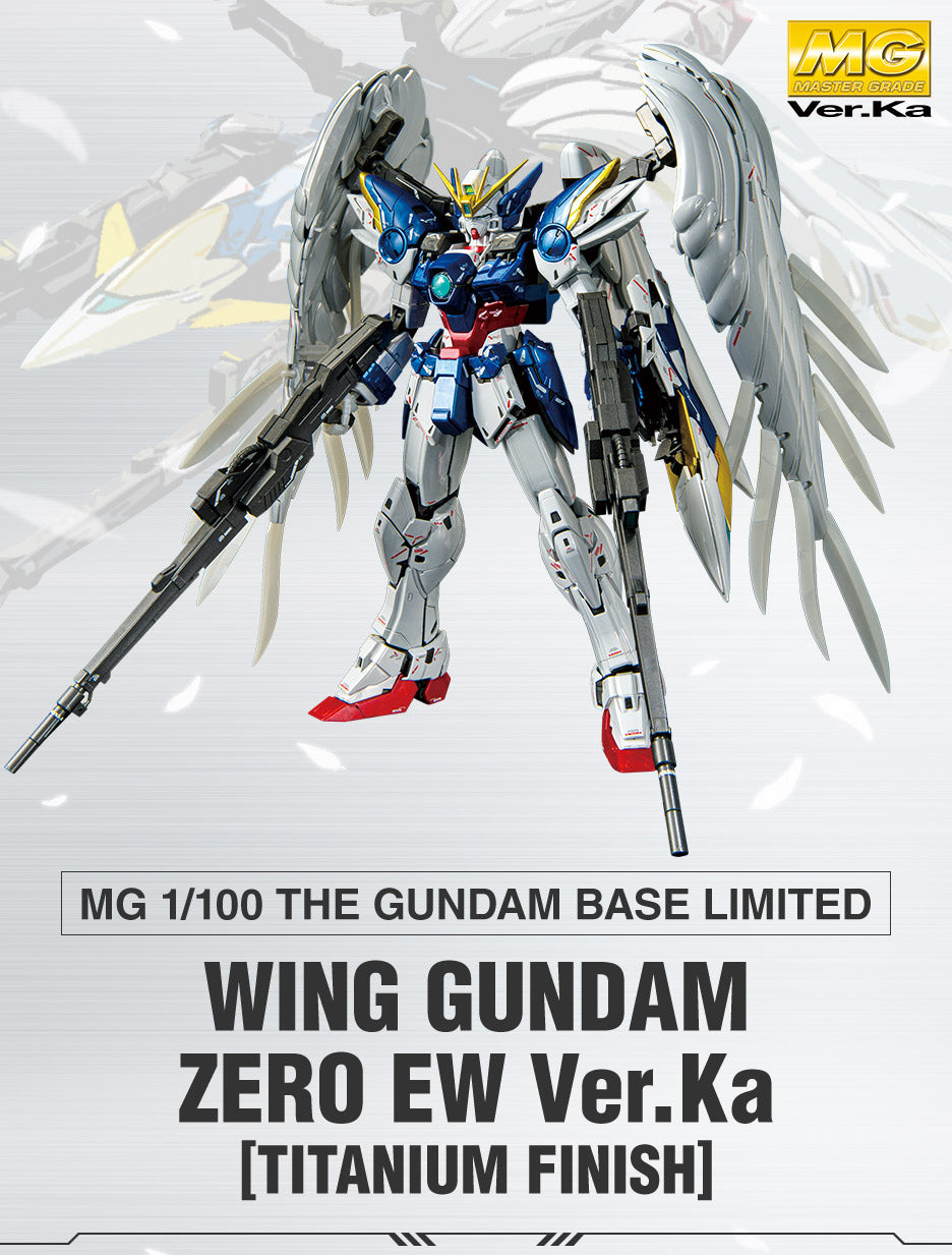 MG 1/100 Gundam Base Limited Wing Gundam Zero EW Ver.Ka [Titanium Finish]