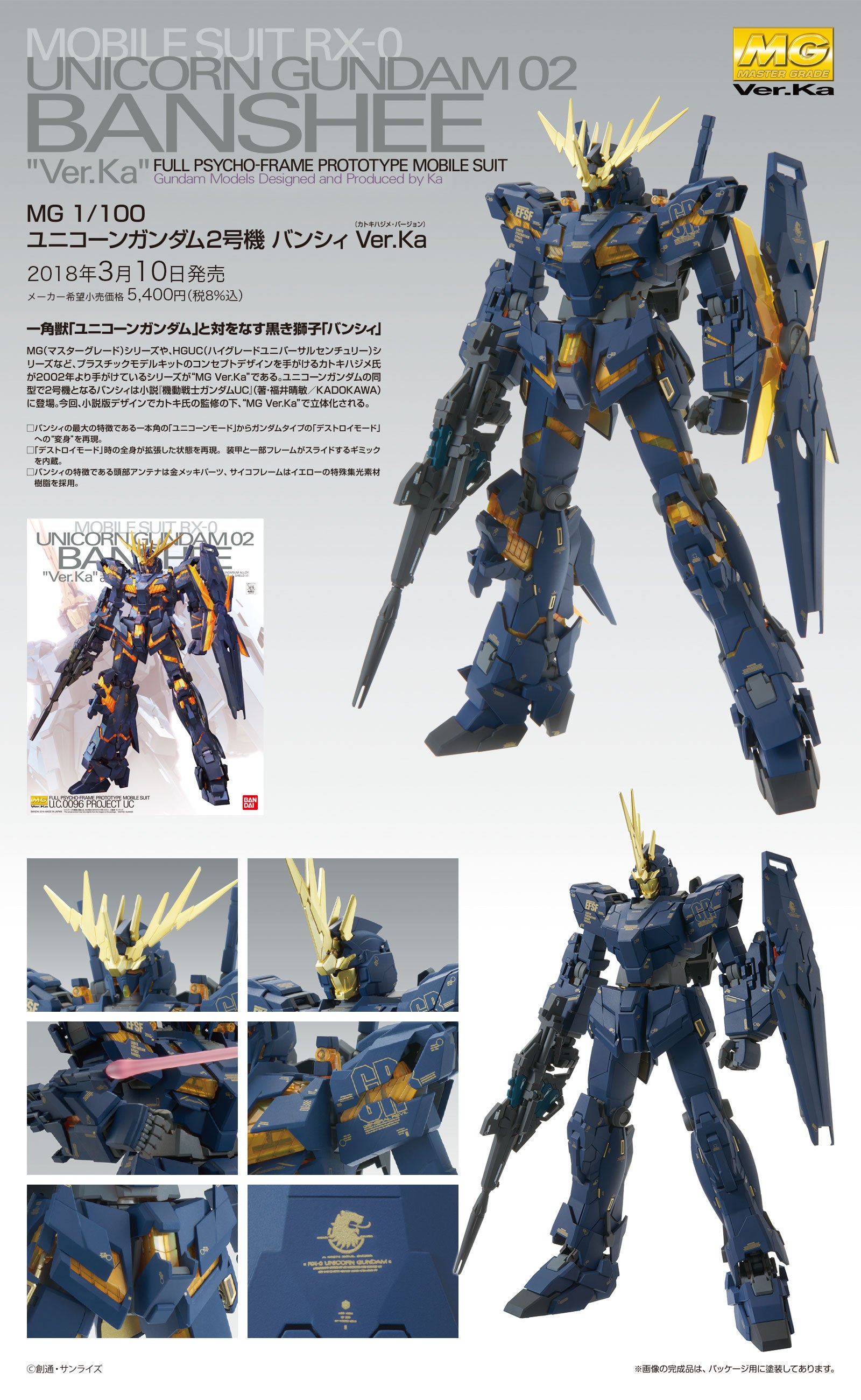 MG Unicorn Gundam 02 Banshee Ver. Ka 1/100