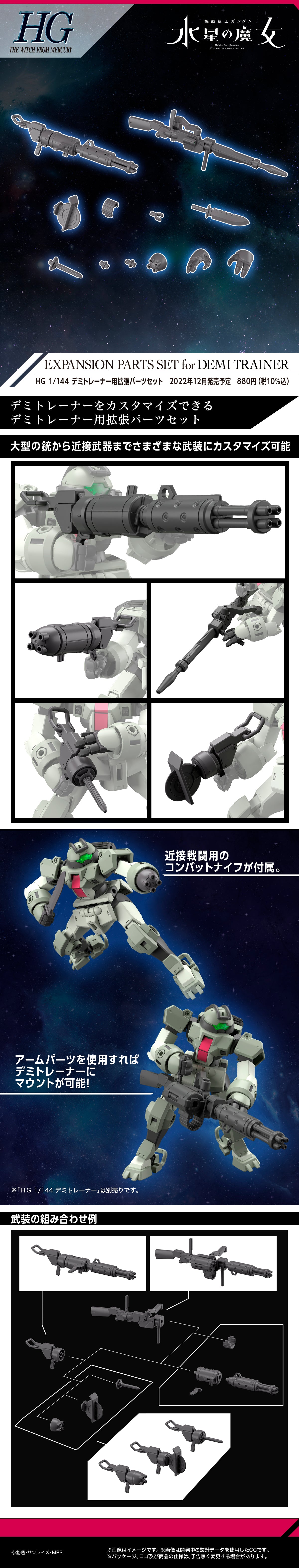 Expansion Parts Set for Demi trainer 1/144