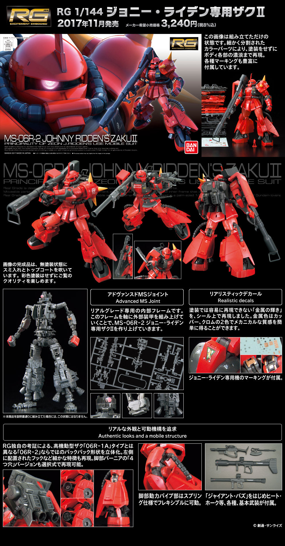 RG MS-06R-2 Johnny Ridden’s Zaku II 1/144