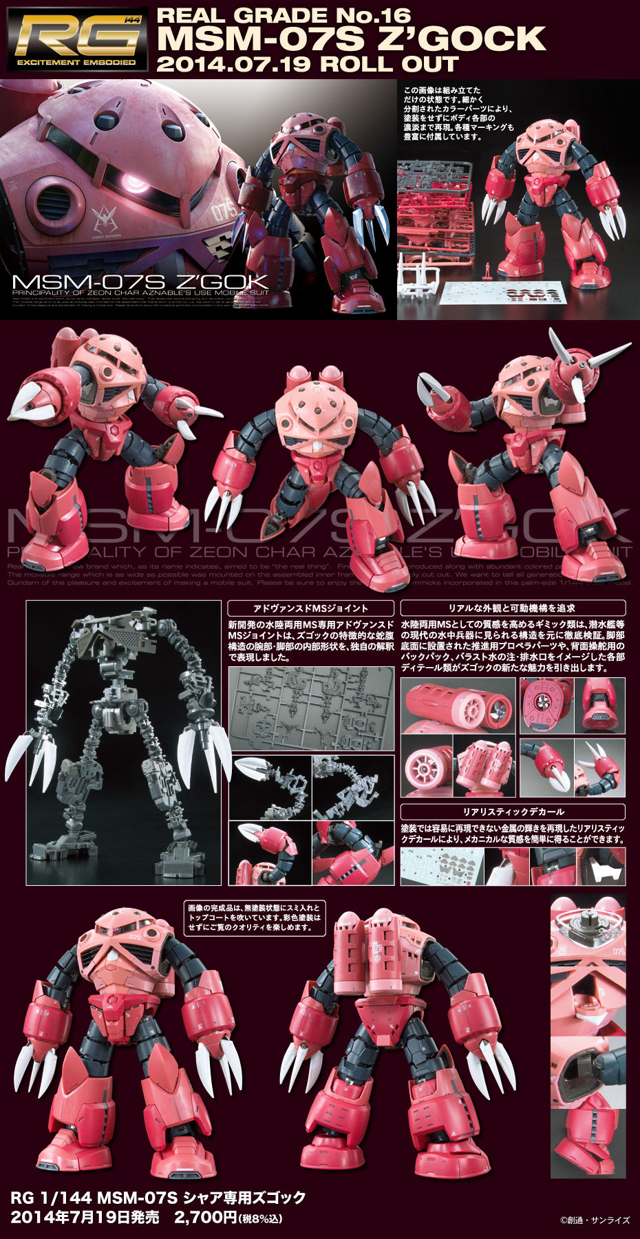 RG MSM-07S Z’Gok 1/144