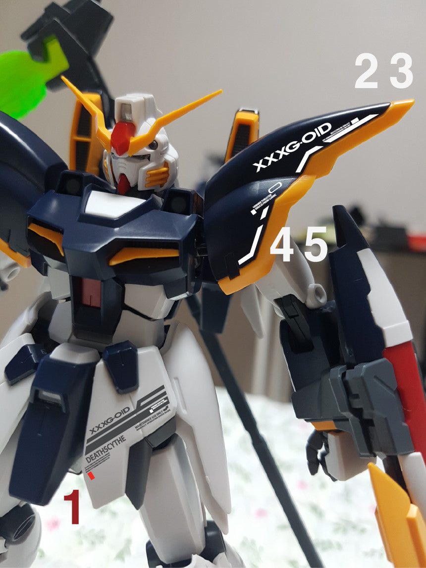 MG Deathscythe WATER DECAL - gundam-store.dk