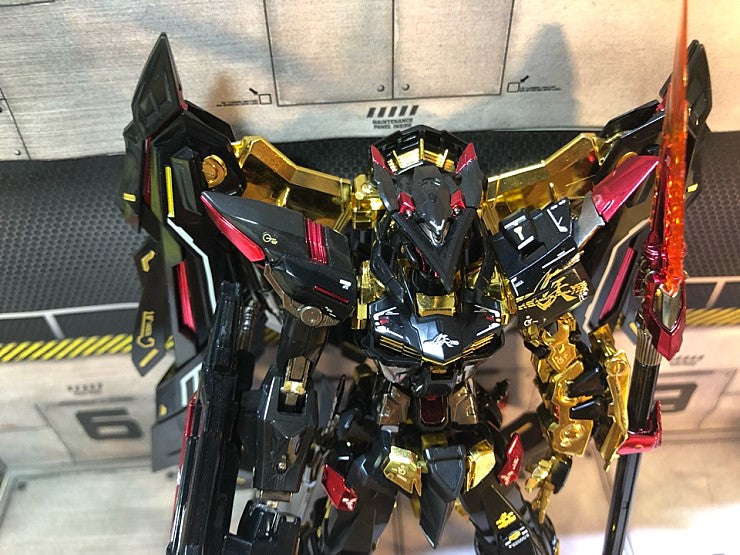 RG ASTRAY GOLD FRAME AMATSU + AMATSU MINA HOLO WATER DECAL - gundam-store.dk