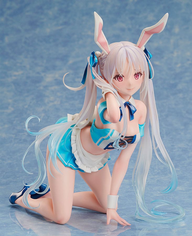 Original Character by DSmile Bunny Series Statue 1/4 Chris Aqua Blue Bare Leg Ver. 24 cm