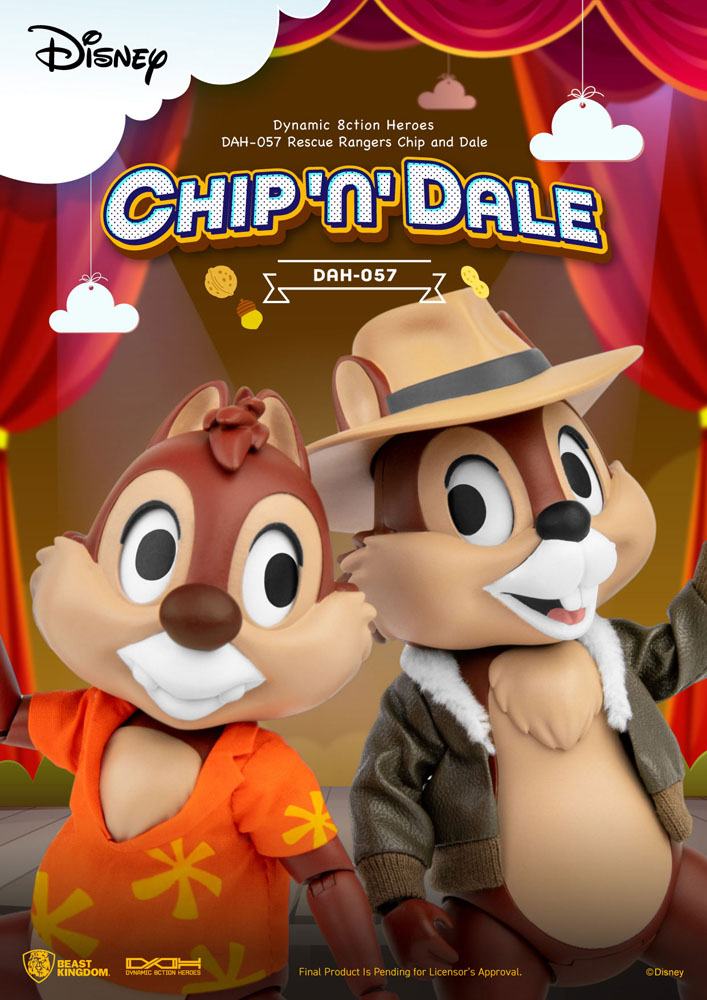 Chip 'n Dale: Rescue Rangers Dynamic 8ction Heroes Action Figures 1/9 Chip & Dale 10 cm