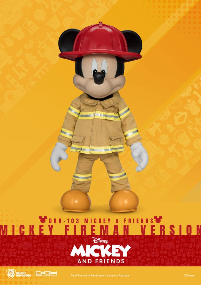 Mickey & Friends Dynamic 8ction Heroes Action Figure 1/9 Mickey Fireman Ver. 24 cm