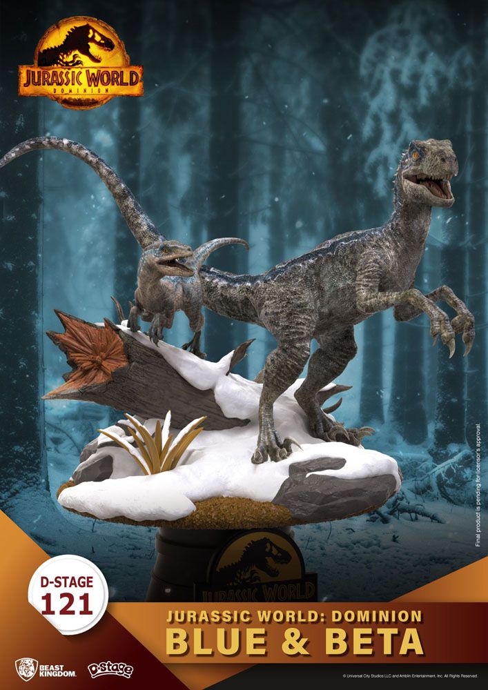 Jurassic World: Dominion D-Stage PVC Diorama Blue & Beta 13 cm