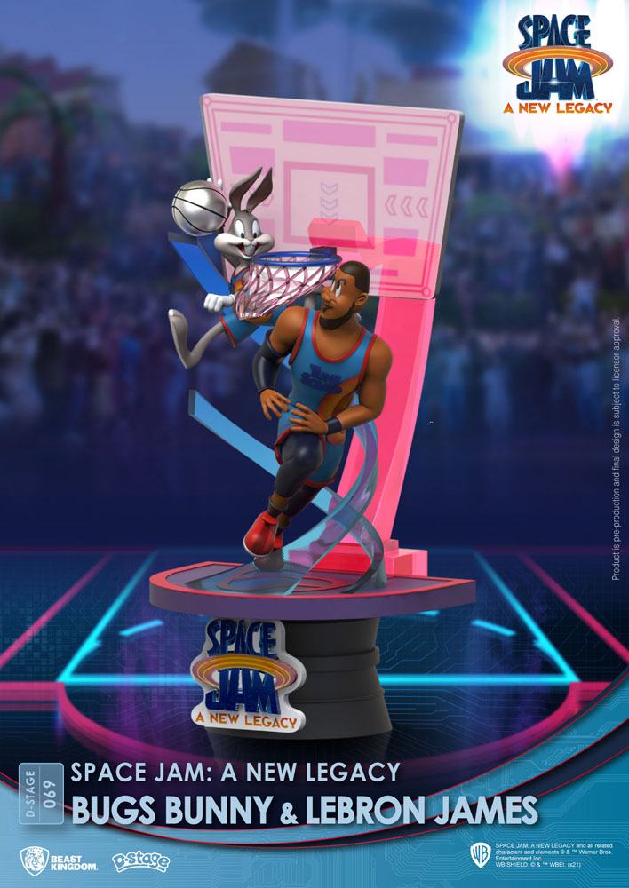 Space Jam: A New Legacy D-Stage PVC Diorama Bugs Bunny & Lebron James New Version 15 cm