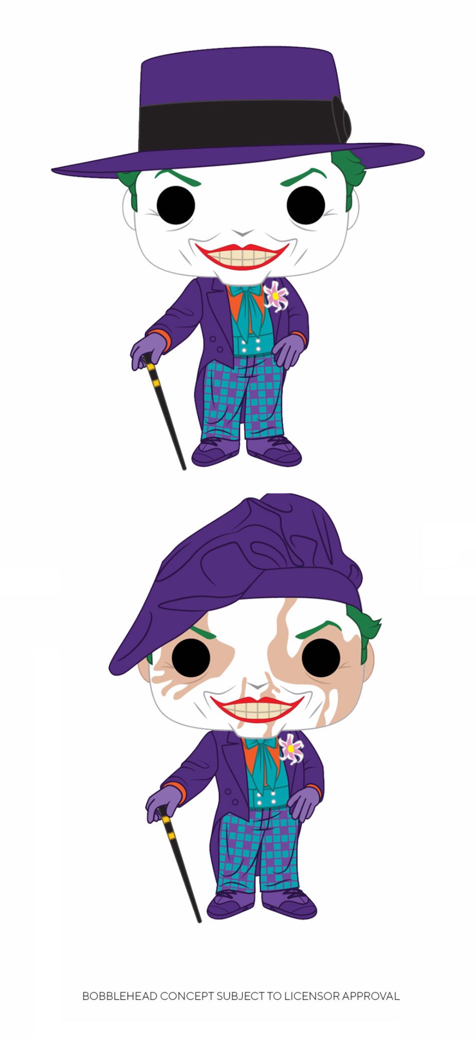 Batman 1989 POP! Heroes Figures Joker 9 cm Assortment (6)