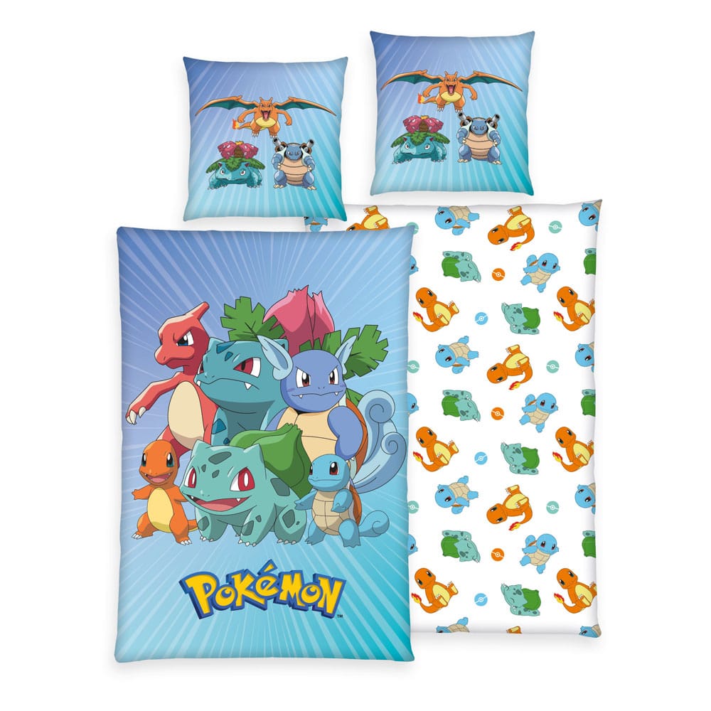 Pokemon Duvet Set Group B 135 x 200 cm / 80 x 80 cm