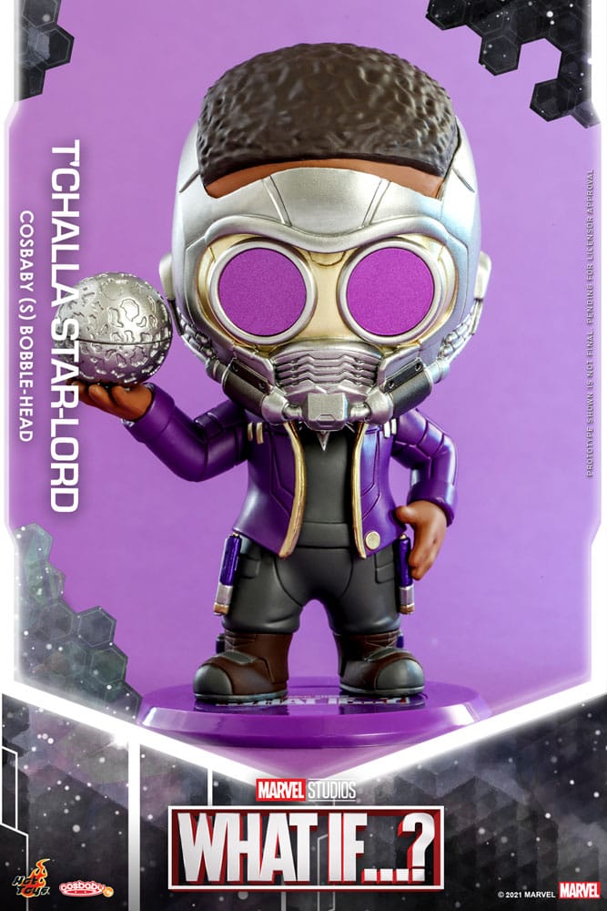 What If...? Cosbaby (S) Mini Figure T'Challa Star-Lord 10 cm