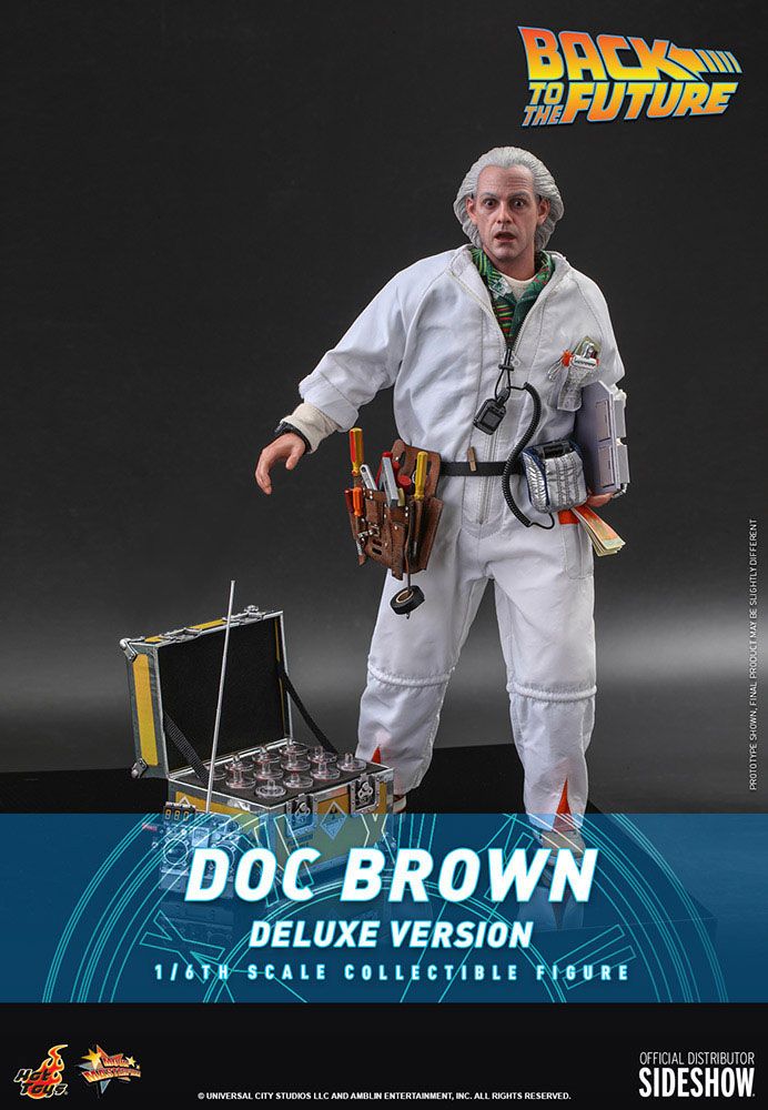 Back To The Future Movie Masterpiece Action Figure 1/6 Doc Brown (Deluxe Version) 30 cm