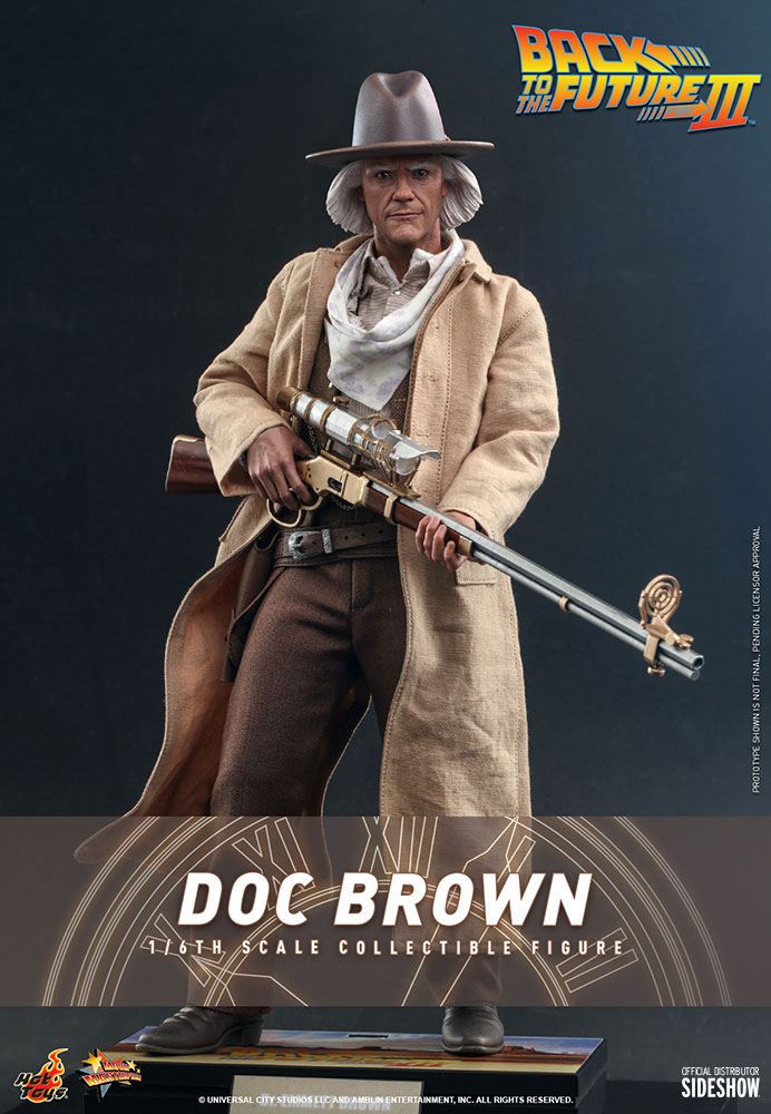 Back To The Future III Movie Masterpiece Action Figure 1/6 Doc Brown 32 cm