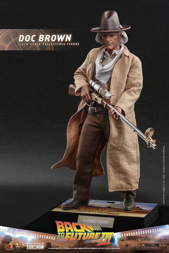 Back To The Future III Movie Masterpiece Action Figure 1/6 Doc Brown 32 cm