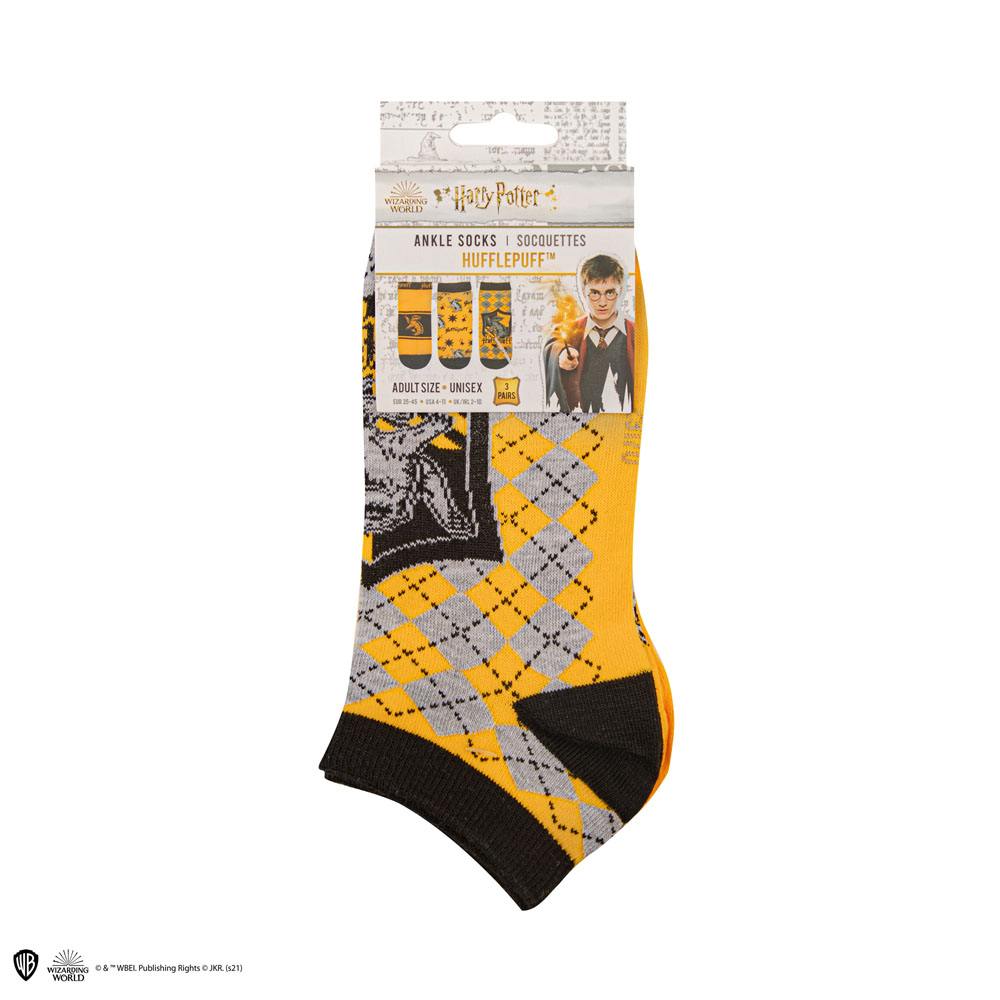 Harry Potter Ankle Socks 3-Pack Hufflepuff