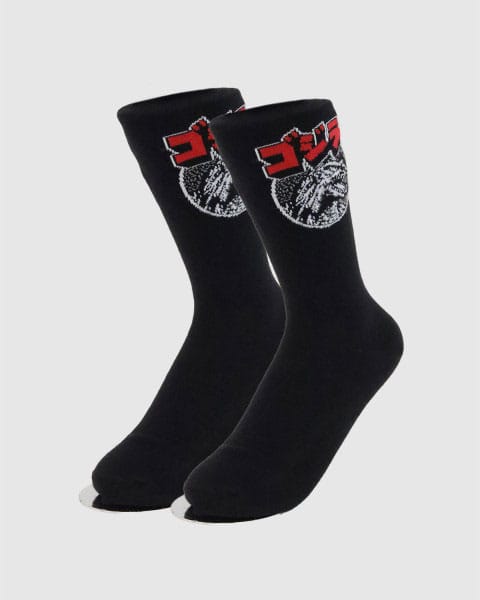 Godzilla Socks Silhouette