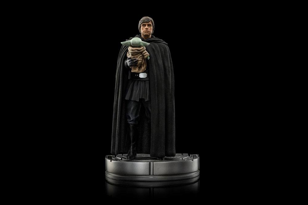 Star Wars The Mandalorian Art Scale Statue 1/10 Luke Skywalker and Grogu 21 cm