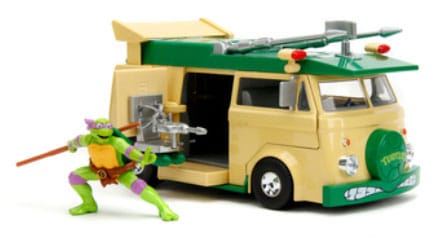 Teenage Mutant Ninja Turtles Diecast Model 1/24 Donatello & Party Wagon