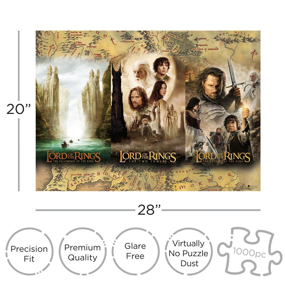 Lord of the Rings Jigsaw Puzzle Triptych (1000 pieces)