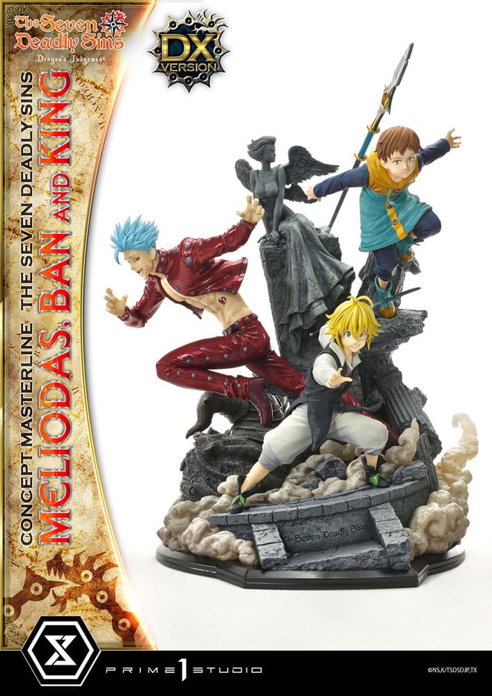 Seven Deadly Sins Concept Masterline Series Statue Meliodas, Ban and King Deluxe Version 55 cm