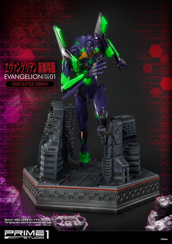 Neon Genesis Evangelion Statue Evangelion Test Type-01 Night Battle Version 77 cm