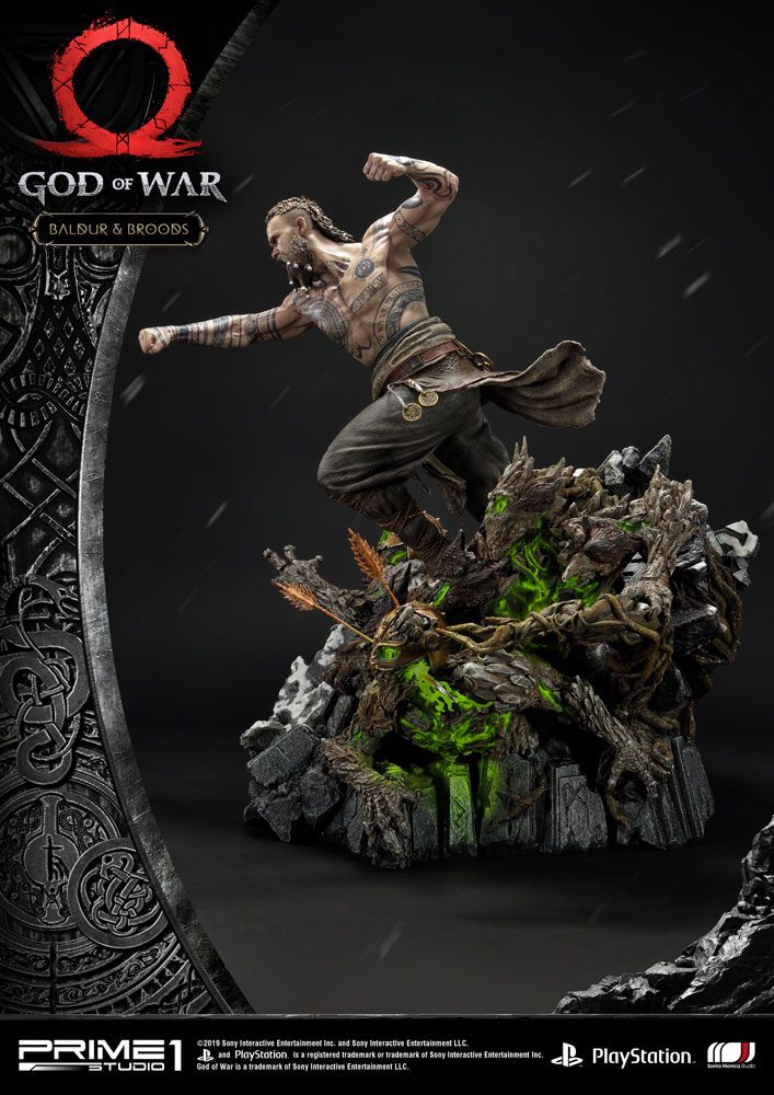 God of War (2018) Statue Baldur & Broods 62 cm