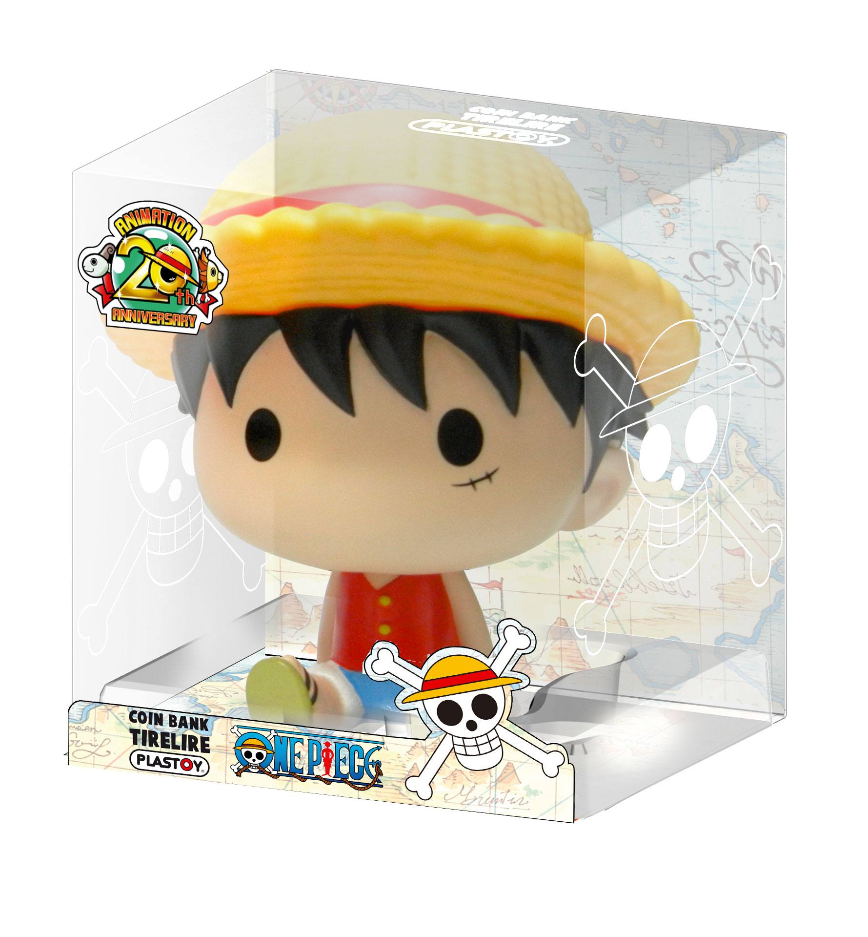 One Piece Chibi Bust Bank Luffy 15 cm