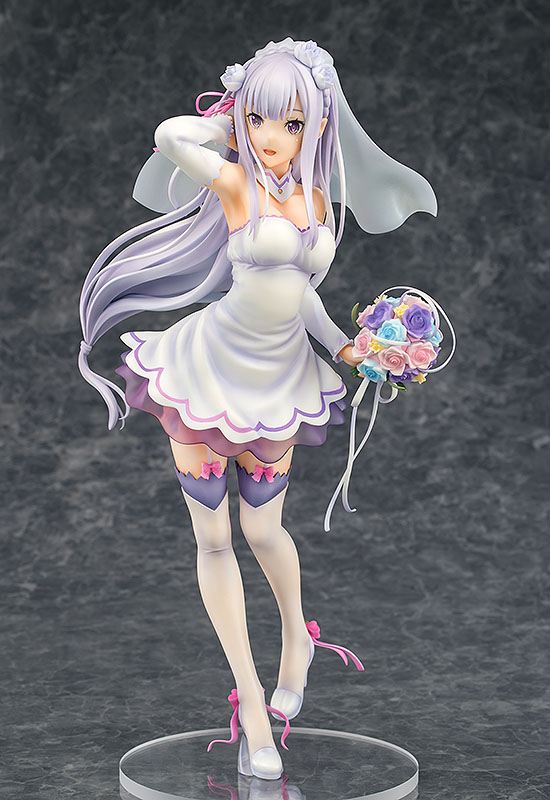 Re:ZERO -Starting Life in Another World- PVC Statue 1/7 Emilia Wedding Ver. 25 cm