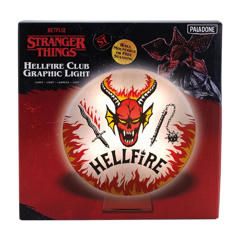 Stranger Things Lamp Hellfire Club Logo 20 cm