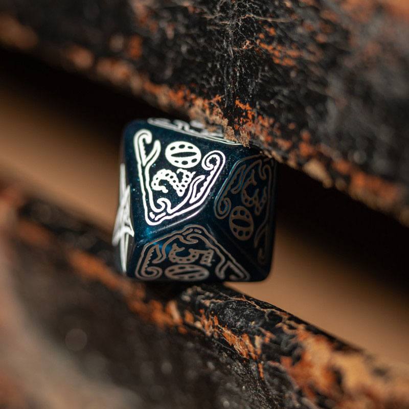 Call of Cthulhu Dice Set Abyssal & White (7)