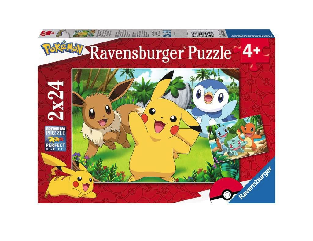 Pokémon Children's Jigsaw Puzzle Pikachu & Friends (2 x 24 pieces)