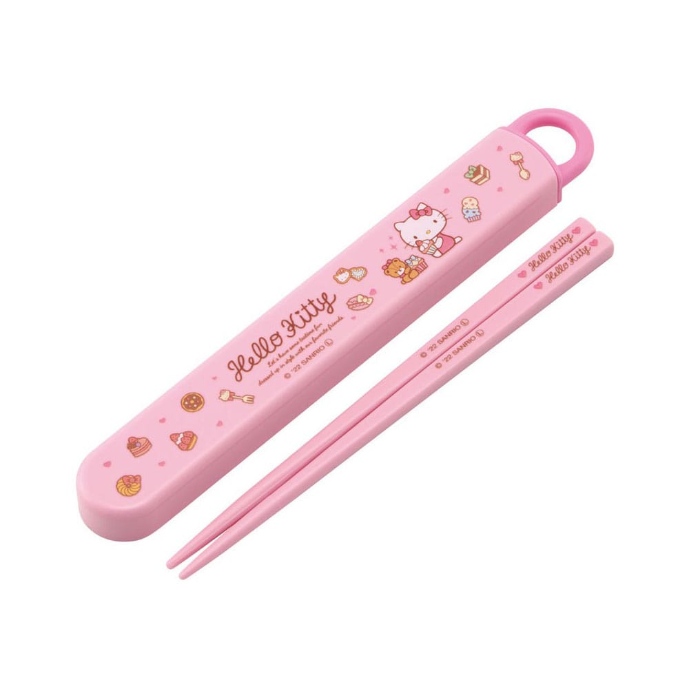 Hello Kitty Chopsticks with Box Sweety pink 16 cm