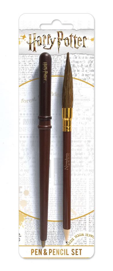 Harry Potter 2-Piece Stationery Set Wand & Broom