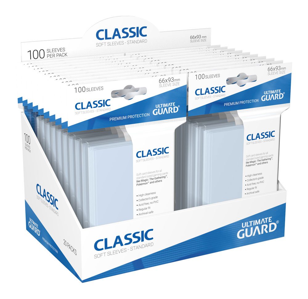 Ultimate Guard Classic Soft Sleeves Standard Size Transparent (100)