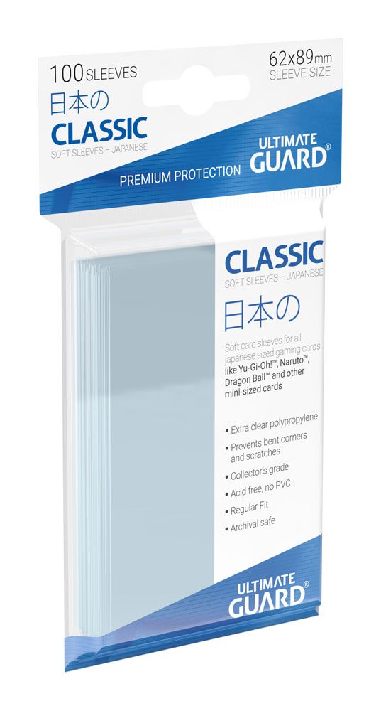 Ultimate Guard Classic Soft Sleeves Japanese Size Transparent (100)