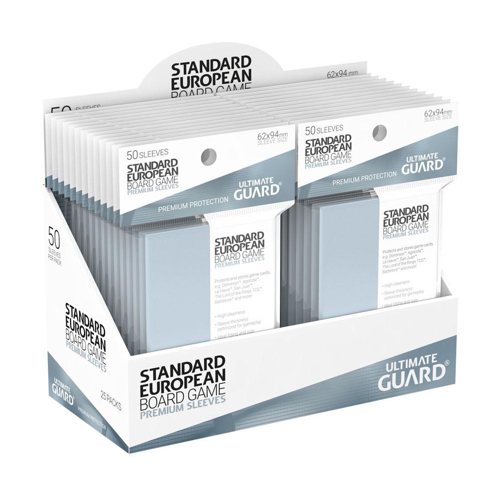 Ultimate Guard Premium Soft Sleeves for Board Game Cards Standard European (50)